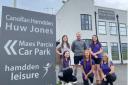 Staff at Canolfan Hamdden Huw Jones in Corwen. Image: DLL