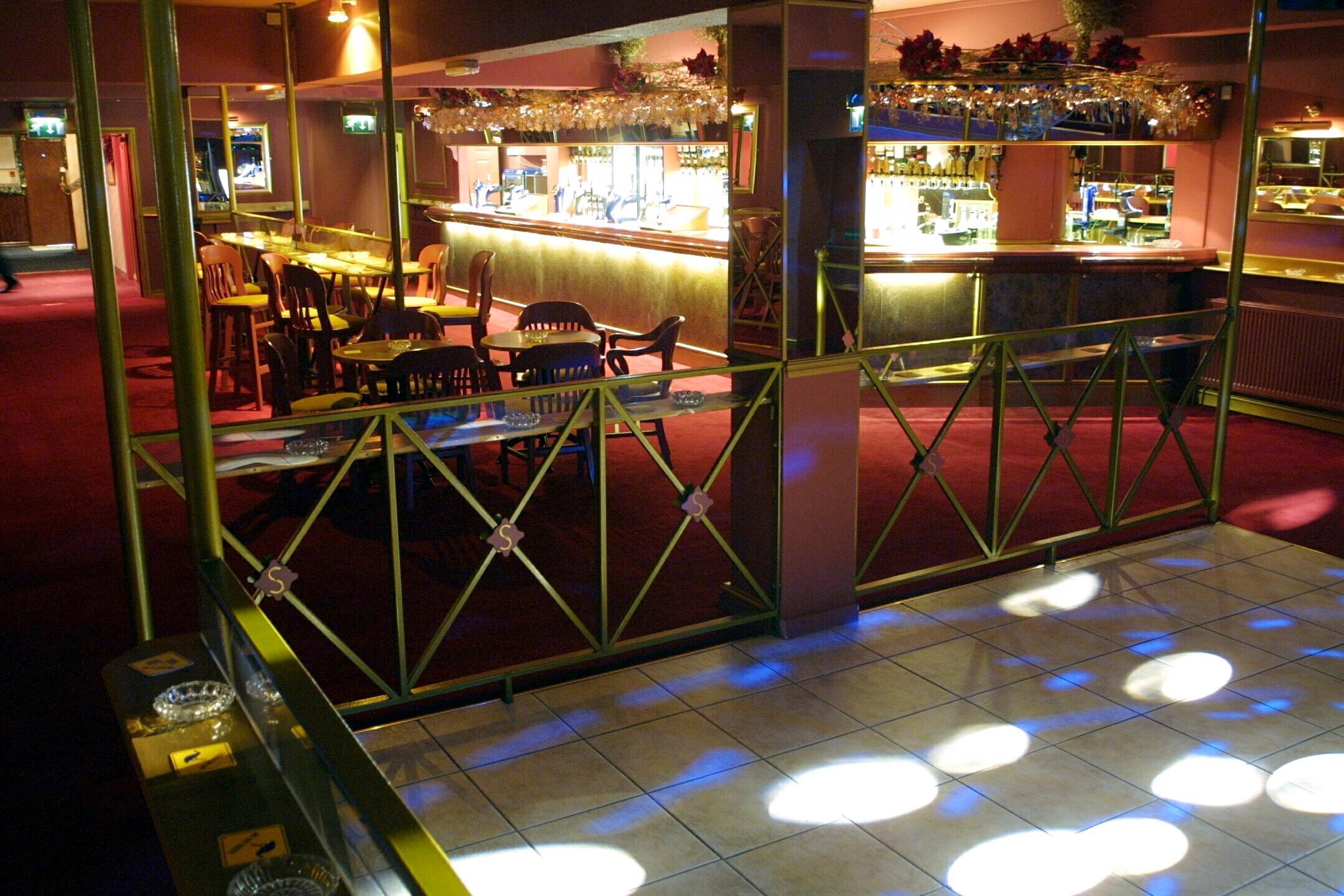 Dance floor area at Scotts nightclub, Wrexham.