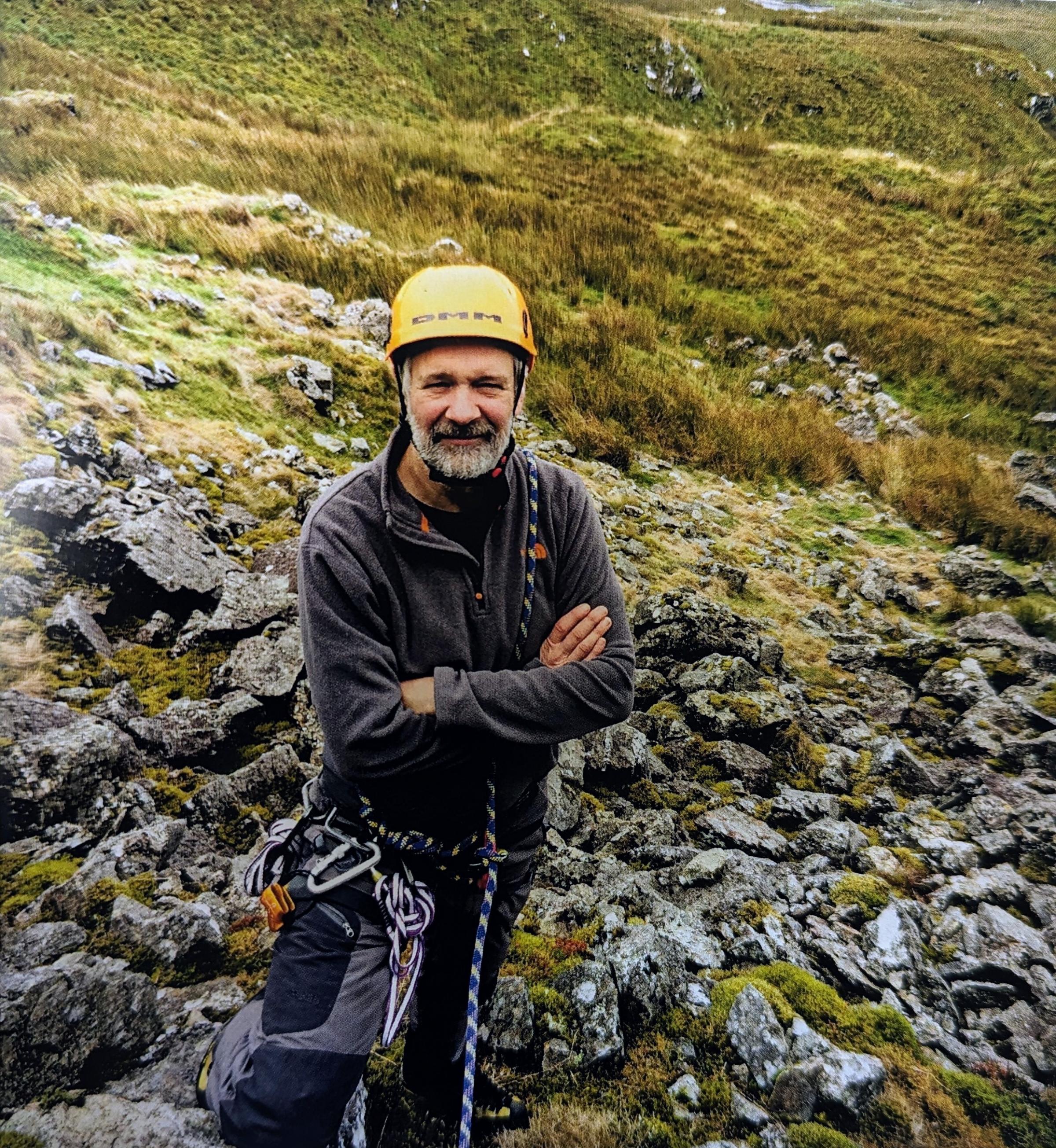 Paul Hickson - climbing (Image SSSRT/Rob Coldicott)