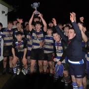Ruthin Youth celebrate winning the North Wales Plate