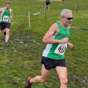 Mark Kelly and Dafydd Evans at the Oswestry Cross Country