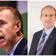Adam Price (left) quit as Plaid Cymru leader on Friday. Llyr Gruffydd (right) has been named interim leader.