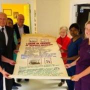 Lord Barry Jones officially opened the new side entrance to Denbigh Infirmary.