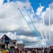 The Red Arrows at Rhyl Air Show, August 26, 2023