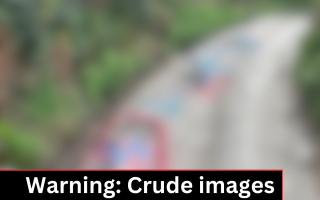 A blurred image of crude pictures drawn around potholes in the Ceiriog Valley