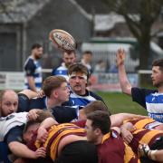 Action from Ruthin's last-gasp win over COBRA. Picture: Buddug Sian Photography
