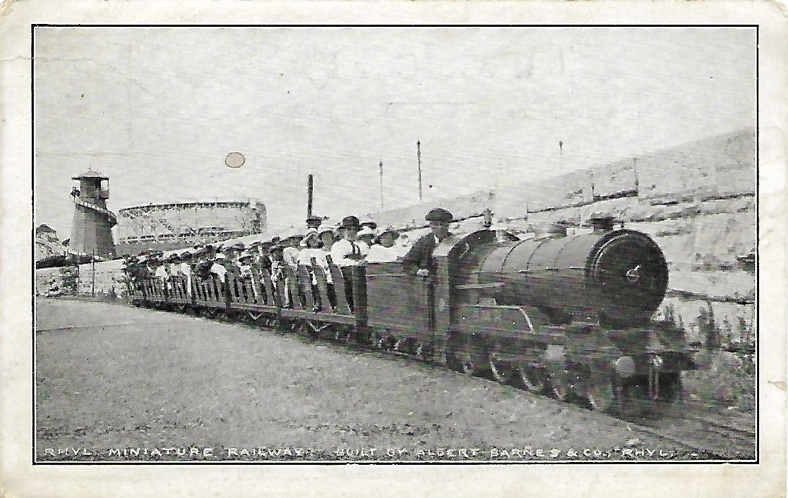 Rhyl miniature railway, date unknown. Courtesy of the Elvet Pierce postcard collection.