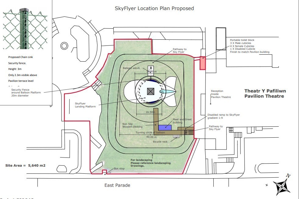 A plan of the proposed Skyflyer site Pic: Cadnant Planning (in planning documents - clear for use by all partners)