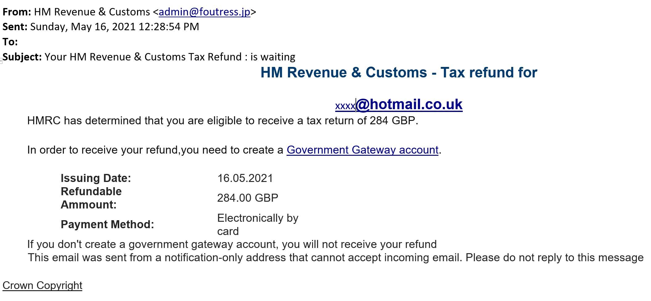 Images provided by HMRC