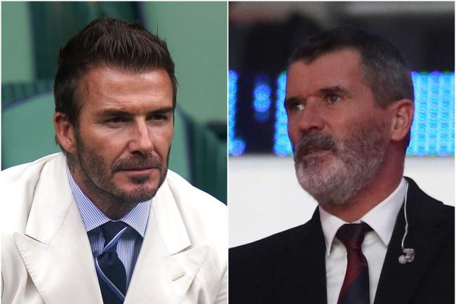 David Beckham and Roy Keane