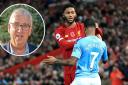 This season's Premier League match between Liverpool and Manchester City and, inset, North Wales Police and Crime Commissioner Arfon Jones