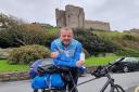 PEDAL POWER: Gary Perriton is completing a 650-mile cycling challenge to raise awareness of homeless veterans.