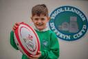 Ioan Evans won a sports package for his school, Ysgol Llanfair DC,  which was donated by Ifor Williams Trailers