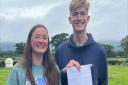 Martha Pender and Nicholas Chantery are celebrating 17 A*, 5 A and 4 B grades between them