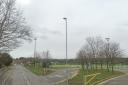 Land off Ystrad Road near Denbigh Leisure Centre could be used for the school. Image: Google StreetView