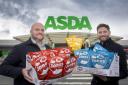Gruff Roberts, Asda’s Buying Manager for Local Products in England and Wales with Madryn director Jamie Hughes