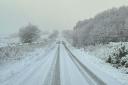Snow on the hills near Alnwick, Northumberland (@PhilWillChil/X)