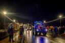Llangollen Illuminated Tractor Run featuring 50 tractors is a huge success