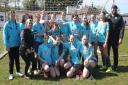 NFA's under-13 girls' team celebrate their cup success