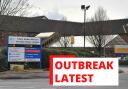 Figures show the outbreak situation that was at the Maelor Hospital as of New Year's Eve
