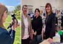 Lesley Griffiths visited the Ellis family farm in Trefnant and Workplace Worksafe, Ruthin.