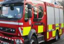 North Wales Fire and Rescue sent five appliances