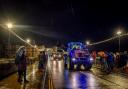 Llangollen Illuminated Tractor Run featuring 50 tractors is a huge success