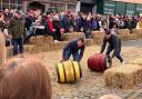 Roll the Barrel in Denbigh on Boxing Day.