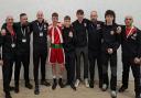 The Denbigh & District team at the Welsh Boxing Novice Championships 2024.