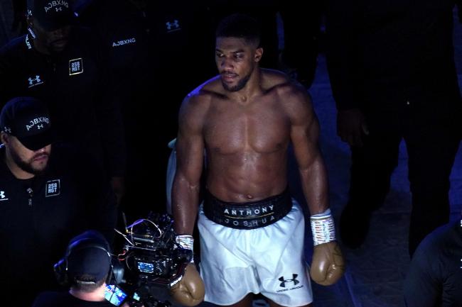 Anthony Joshua walked out of the ring after his defeat