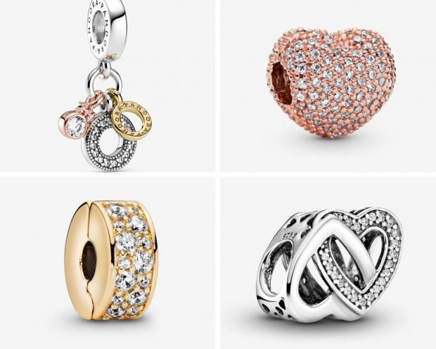 Denbighshire Free Press: There are almost 100 charms in the 2021 Pandora sale. Image: Pandora