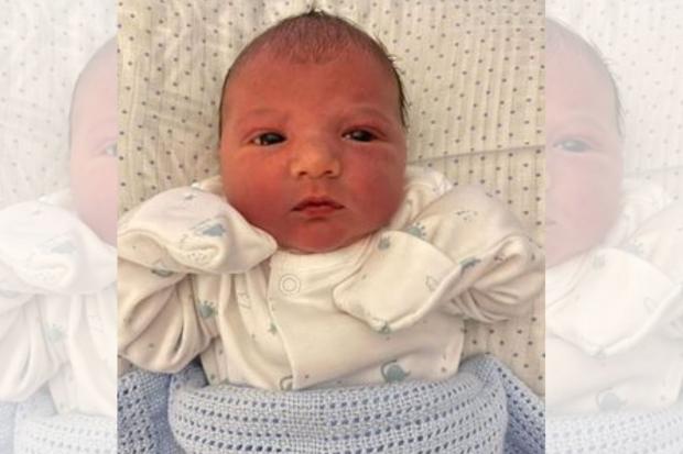 Baby Noah, born on Christmas Day at Glan Clwyd Hospital