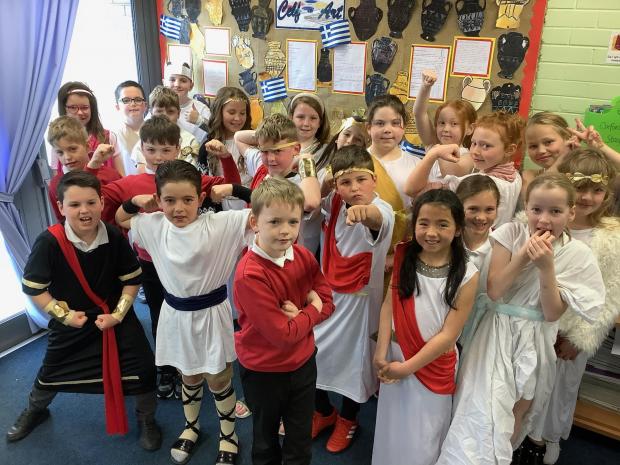 Denbighshire Free Press: Year four pupils had an Ancient Greece day