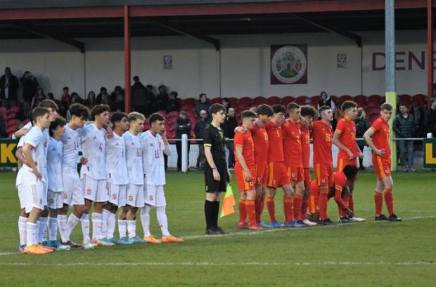 Denbighshire Free Press: Action from Wales U16s' win over Spain. Picture: Steve Whitfield