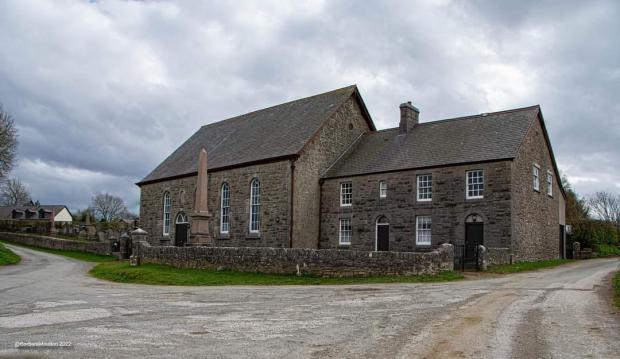 Denbighshire Free Press: The old Welsh chapel, now closed, at Llanarmon-yn-Ial, by Barbara Twizz-Moulton.