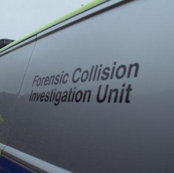 Denbighshire Free Press: The Forensic Collision Investigation Unit to carry out their preliminary enquiries. Picture: NWP roads policing unit / Facebook