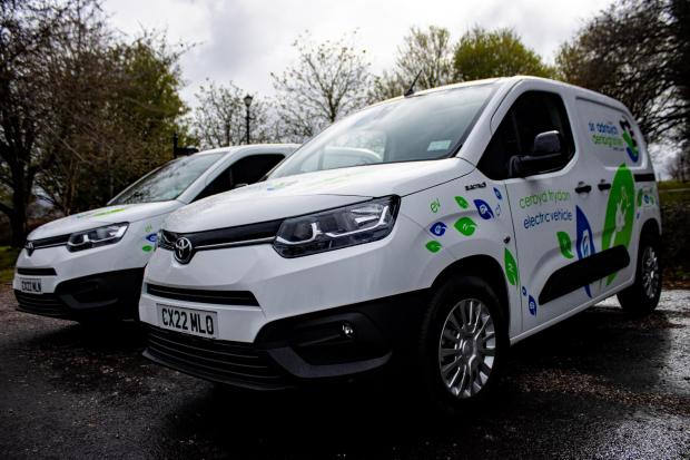 Denbighshire Free Press: The new electric Toyota Proace City vans