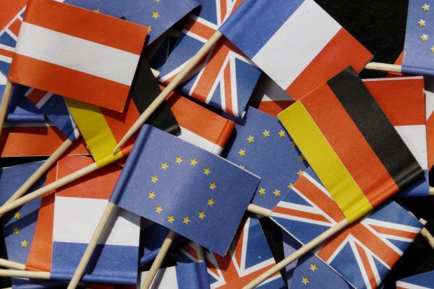 Denbighshire Free Press: UK and European flags. Credit: Canva