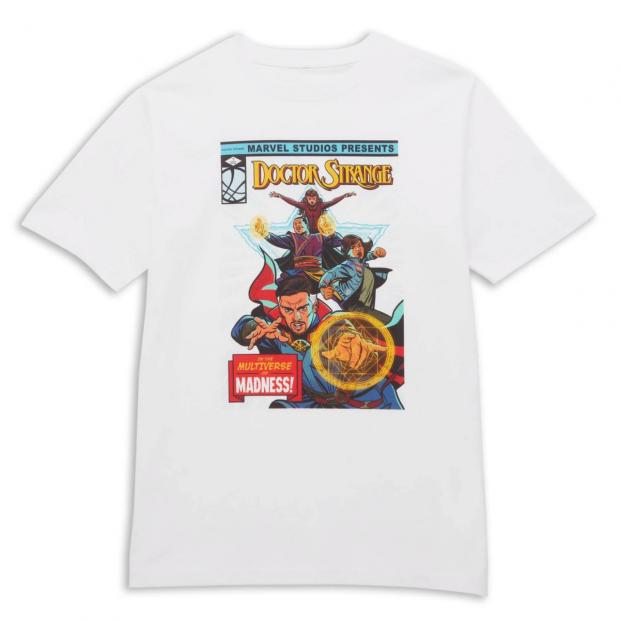 Denbighshire Free Press: Marvel Dr Strange Star Comic Oversized Heavyweight T-Shirt (Zavvi)
