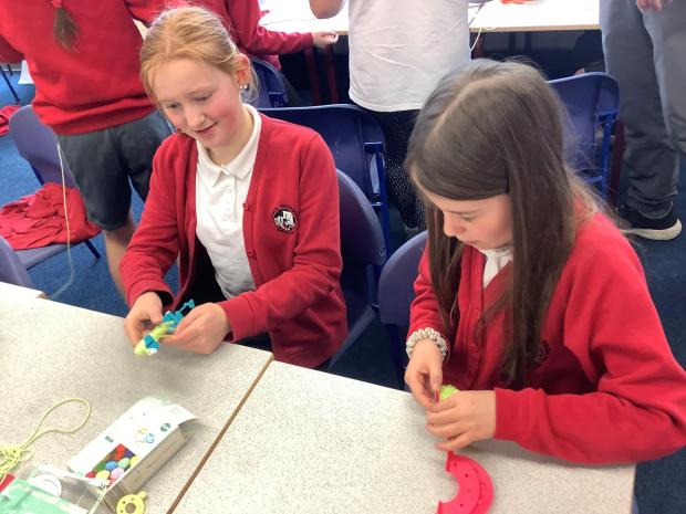 Denbighshire Free Press: Ysgol Frongoch pupils create Urdd decorations