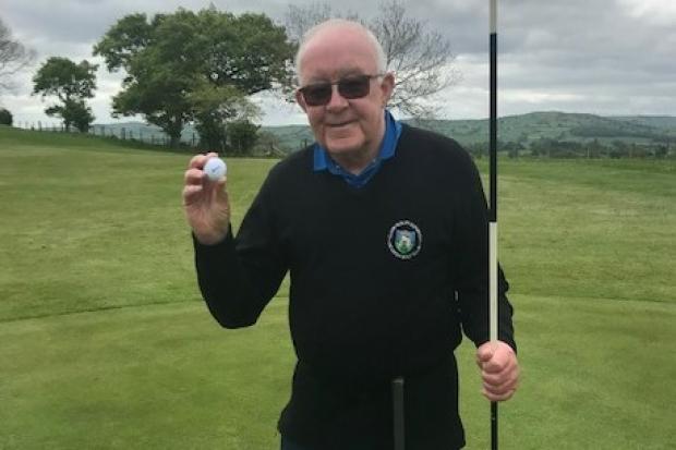 Peter Wharton grabbed a hole-in-one at Denbigh Golf Club