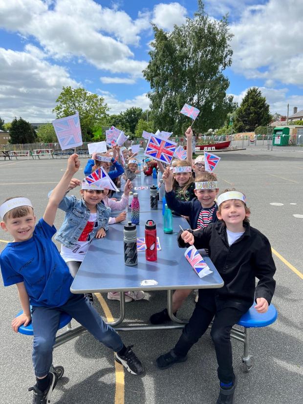 Denbighshire Free Press: Ysgol Frongoch had a tea party as part of the celebrations for the Queen’s Platinum Jubilee.