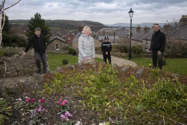 Denbighshire Free Press: Denbigh in Bloom received a grant of £2,500 from the North Wales Police Commissioner’s Your Community, Your Choice fund. Picture: Mandy Jones