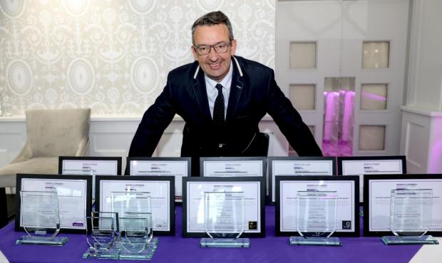 Denbighshire Free Press: Andy Dunbobbin with the awards