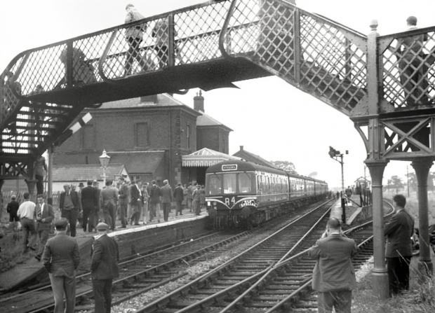 Denbighshire Free Press: The railway bridge at Ruthin Station
