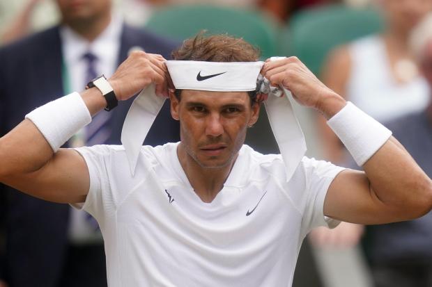 Rafael Nadal marched on into the Wimbledon semi-finals