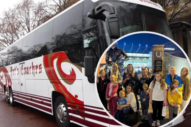 Pat's Coaches stepped in to ensure a group of Ukrainian refugees could attend the Everton and Dynamo Kiev game at Goodison.