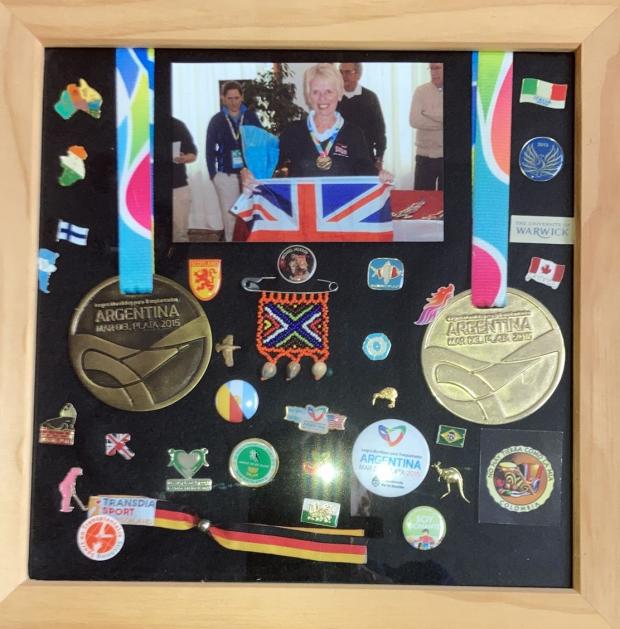 Denbighshire Free Press: Brenda Roberts' collection of World Transplant Games medals