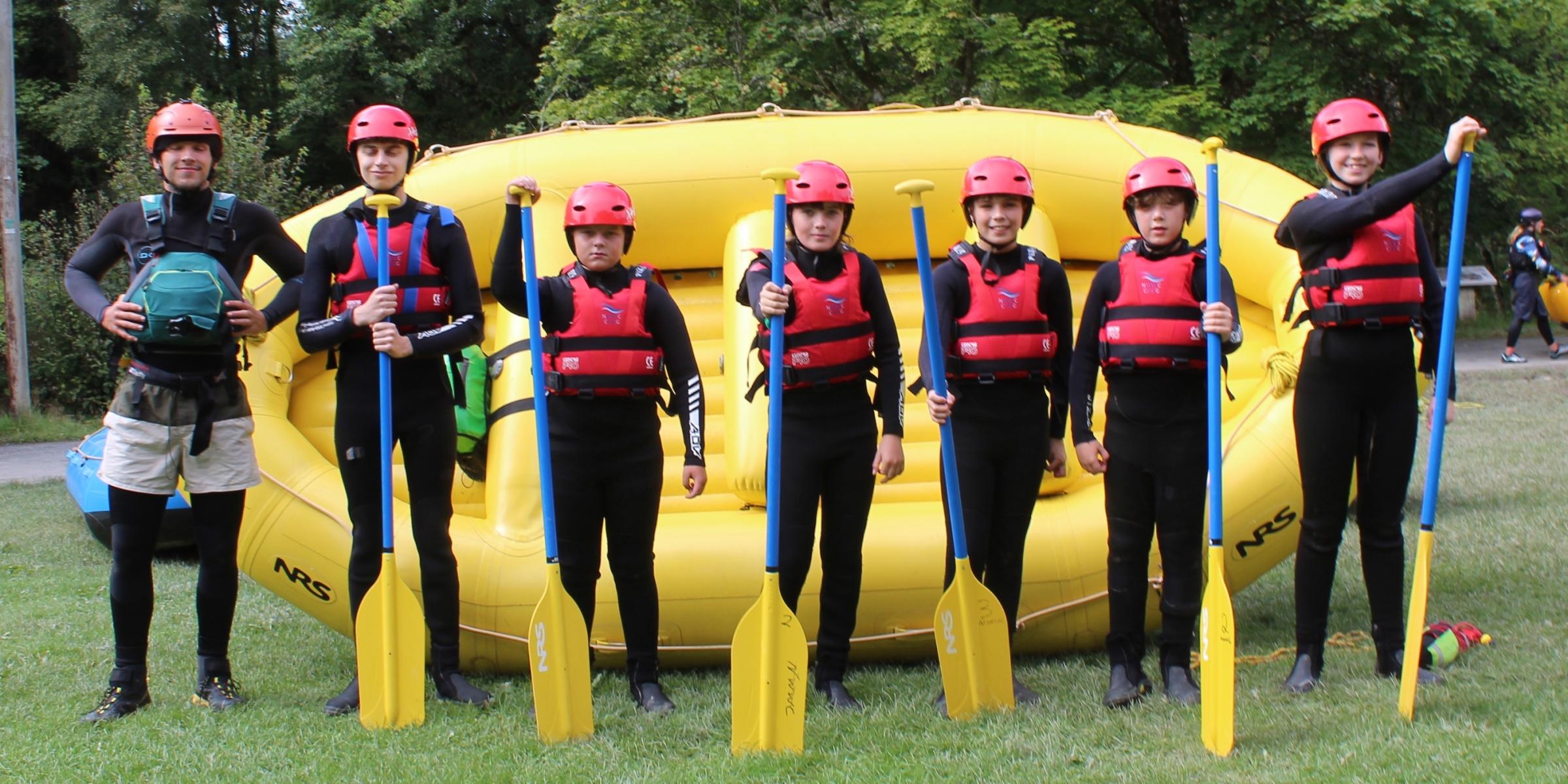 The group before setting off with instructor, Connor (left).