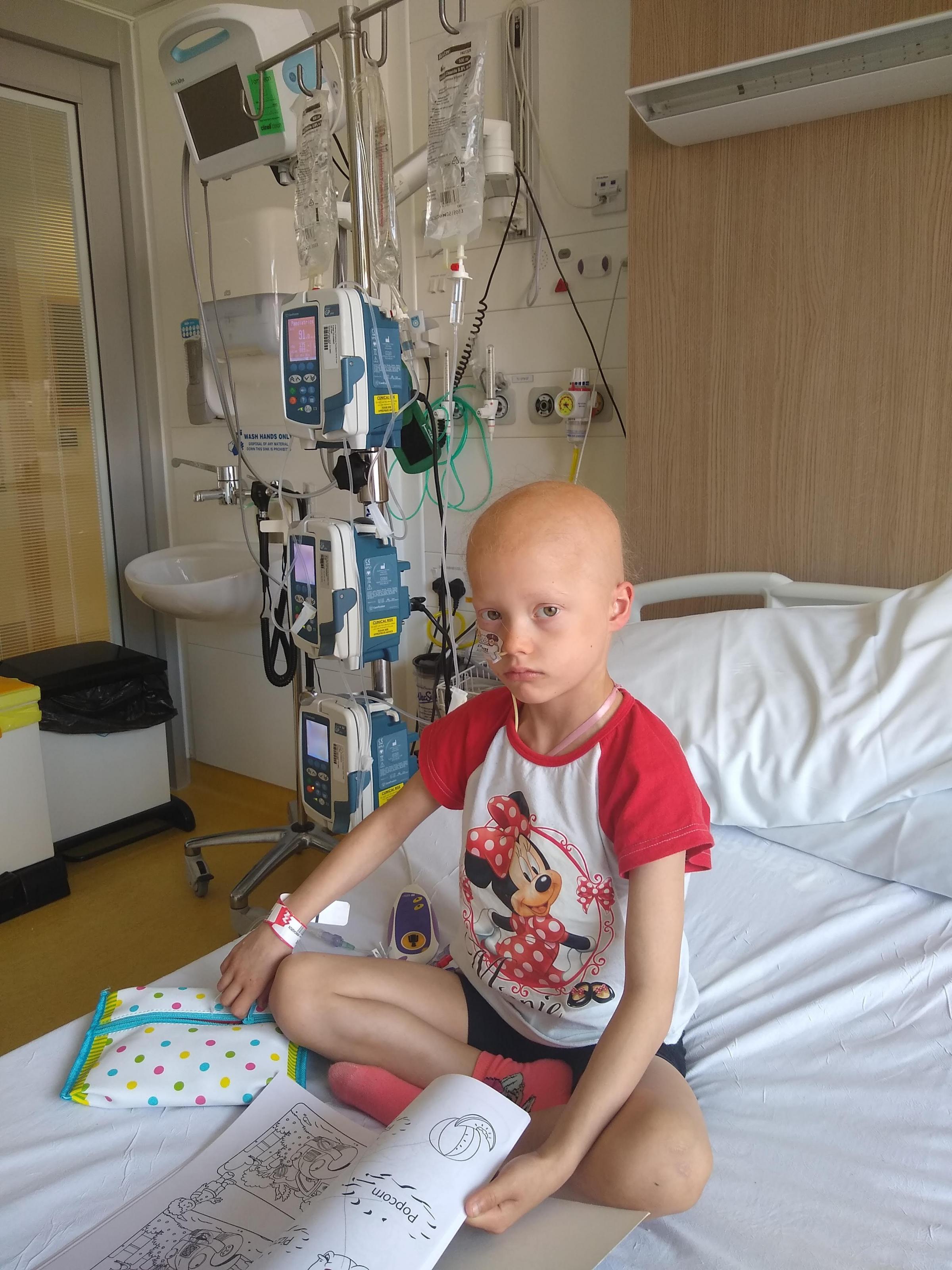 Indeg at Alder Hey during chemotherapy, June 2021. SWNS